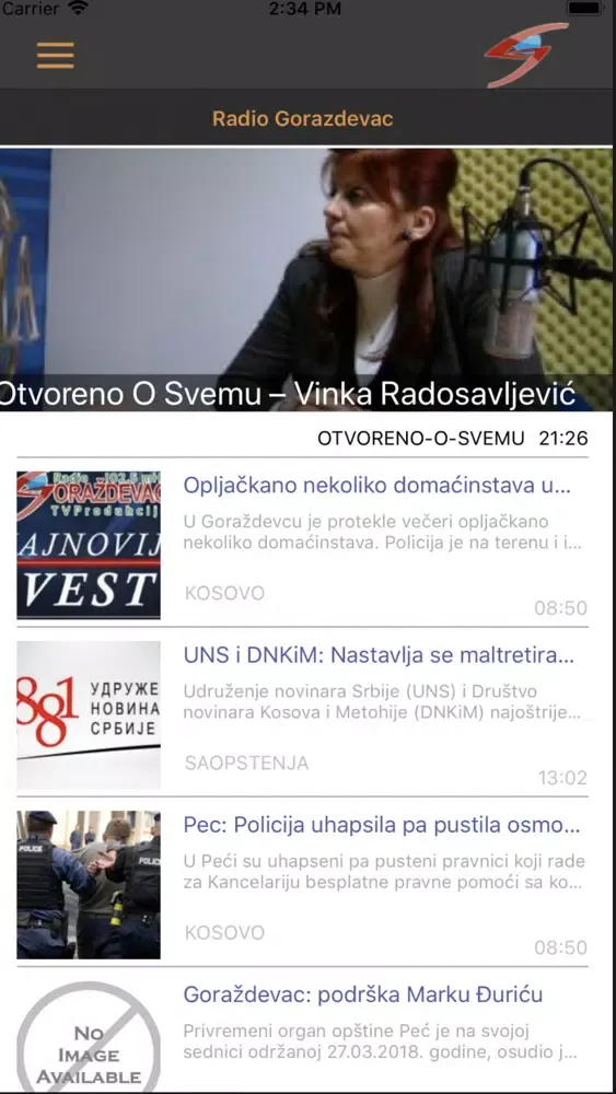 Radio Gorazdevac Ekran Görüntüleri