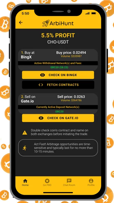 Screenshot di ArbiHunt - Crypto Arbitrage