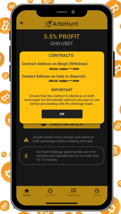 Screenshot di ArbiHunt - Crypto Arbitrage
