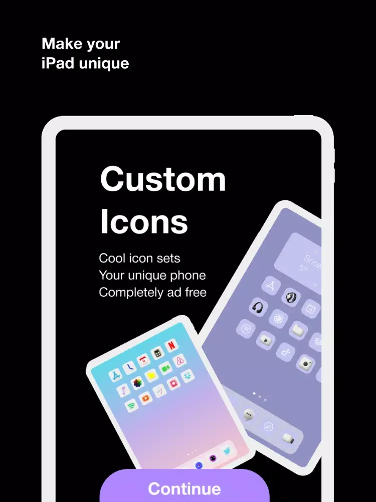 Tangkapan skrin Custom Icons - Skins & Thems iPad 