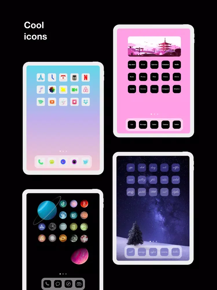 Tangkapan skrin Custom Icons - Skins & Thems iPad 