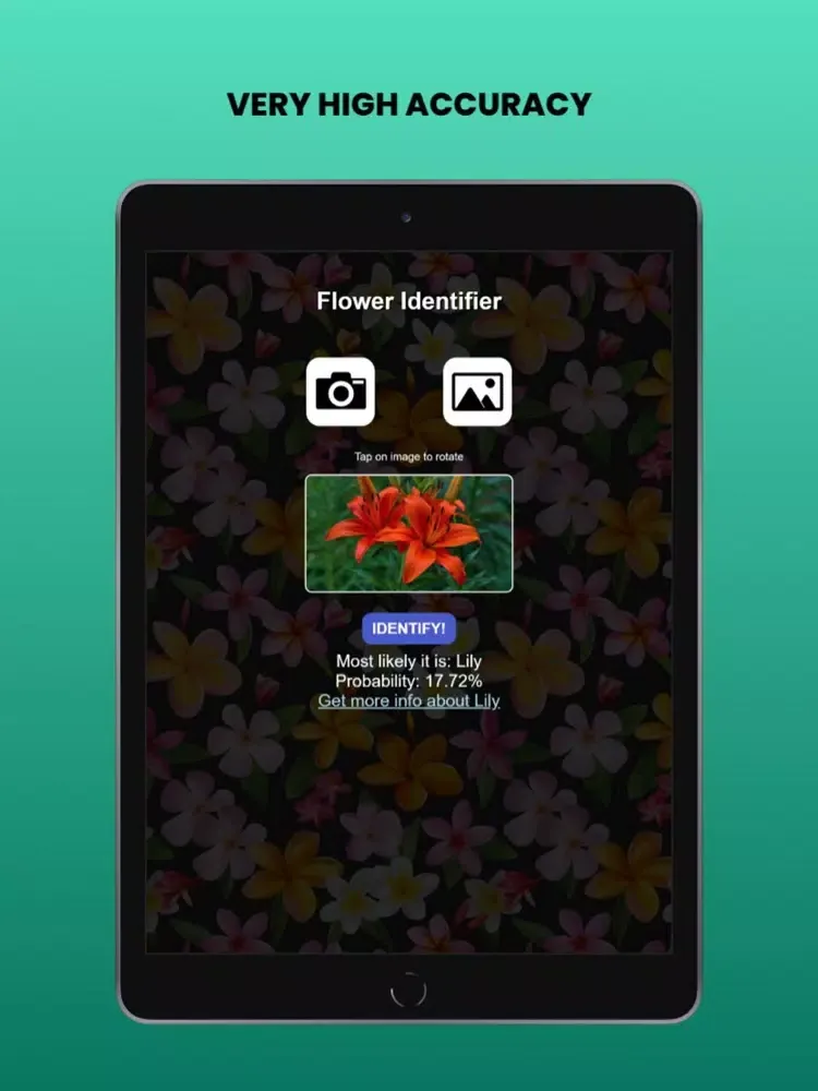 Capturas de pantalla de Flower identifier - Photo ID iPad 