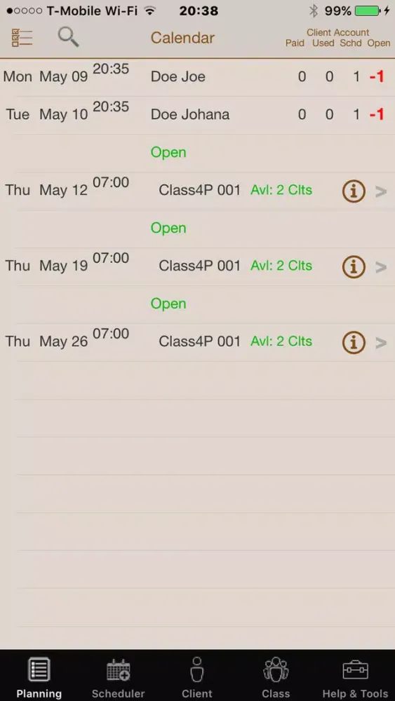 Personal Trainer - myPT assistant Screenshots