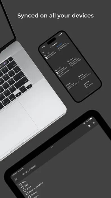 Captures d'écran de Weekly ToDo Notes