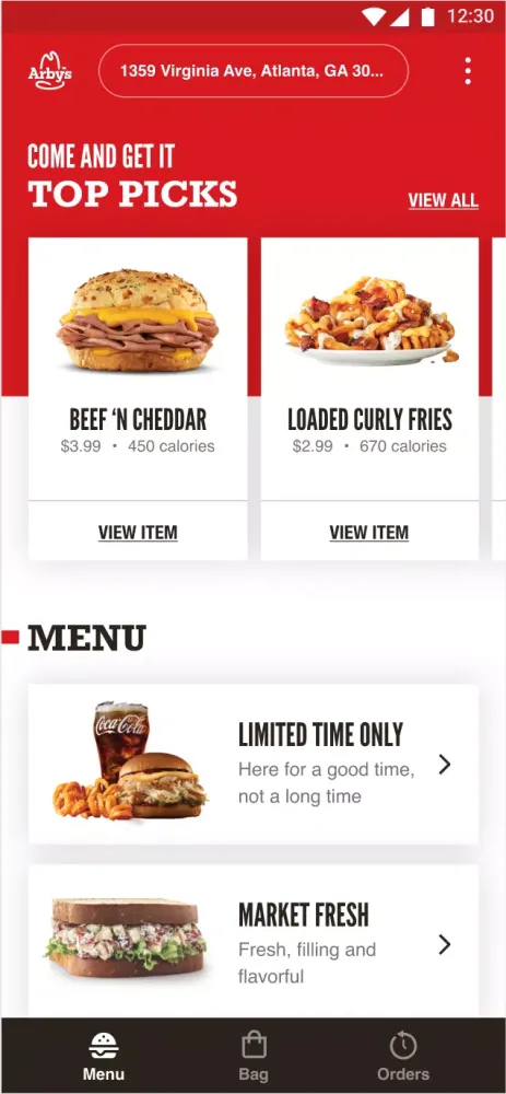 Arby's Fast Food Sandwiches Screenshots