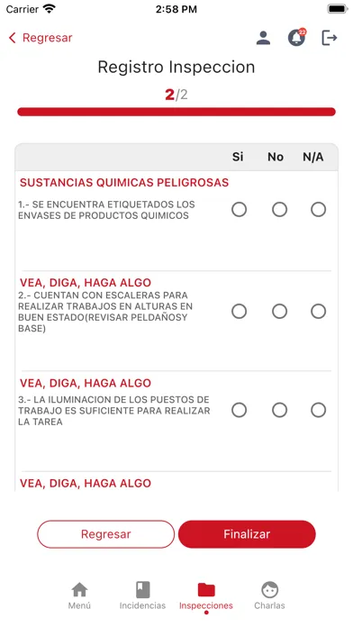 Tangkapan layar Administrativos AC
