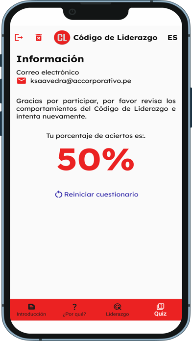 Codigo de Liderazgo 스크린샷