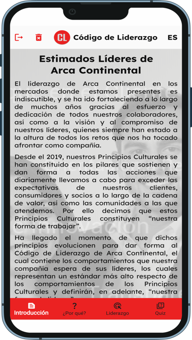 Codigo de Liderazgo 스크린샷