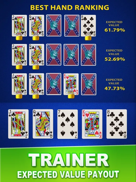 Video Poker Deluxe - Vegas Casino Poker Games iPad  Screenshots