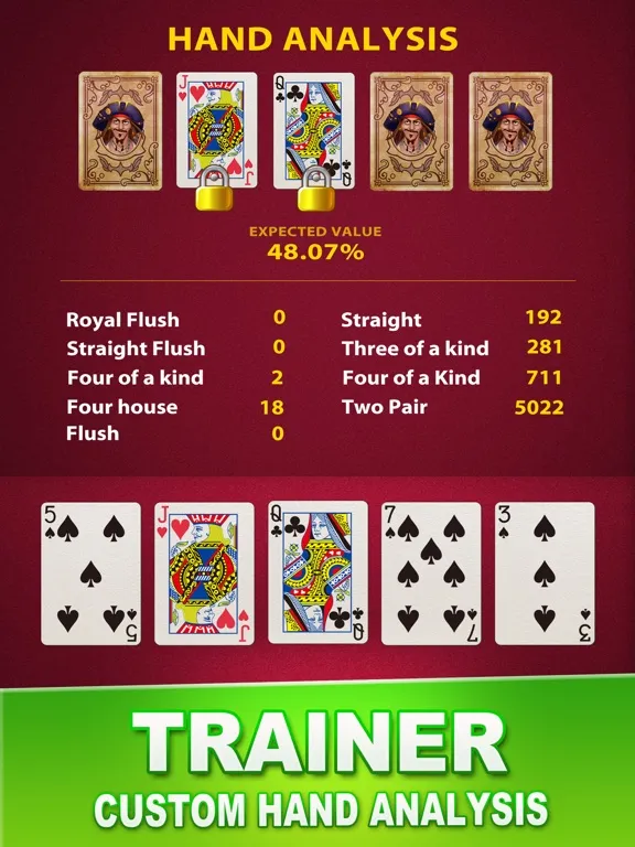 Video Poker Deluxe - Vegas Casino Poker Games iPad  Screenshots