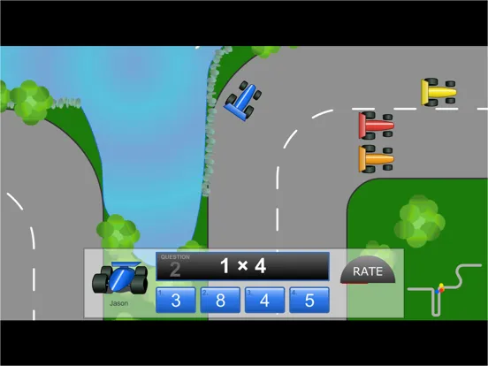 Capturas de tela do Grand Prix Multiplication iPad 