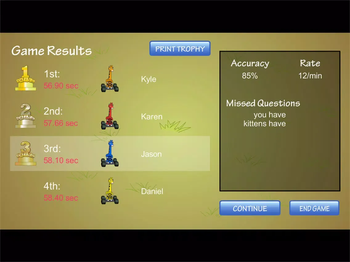 Giraffe Karts iPad 应用截图