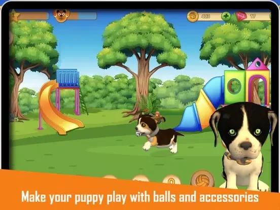 Ảnh chụp màn hình của Dog Simulator - Puppy Pet Care iPad 