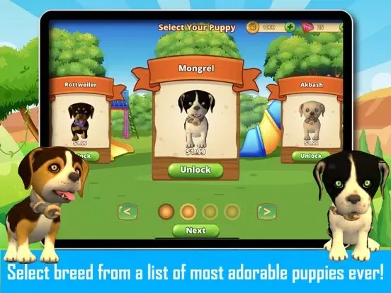 Ảnh chụp màn hình của Dog Simulator - Puppy Pet Care iPad 