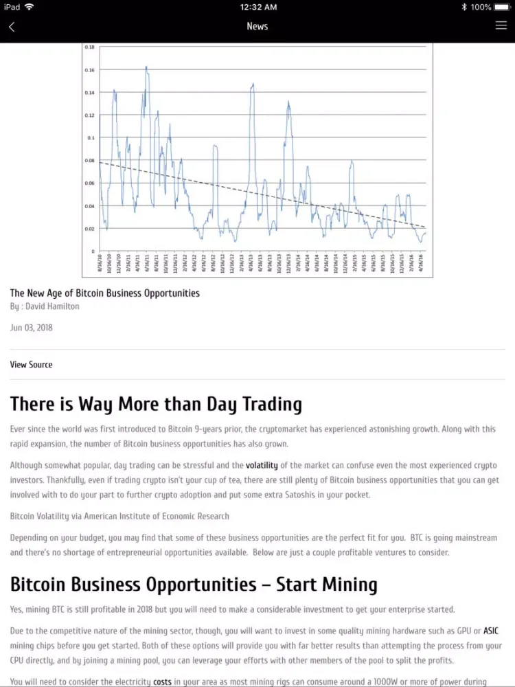 Screenshot di Let’s Earn BTC iPad 