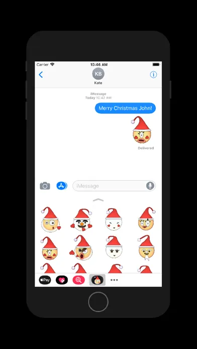 Capturas de tela do Xmas Emoji - Holiday Stickers