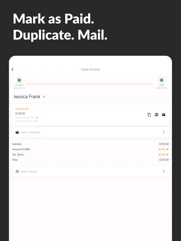 Rolly - Small Business Tools iPad  سکرین شاٹس