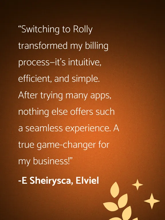 Rolly - Small Business Tools iPad  سکرین شاٹس