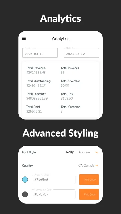 Rolly - Small Business Tools سکرین شاٹس