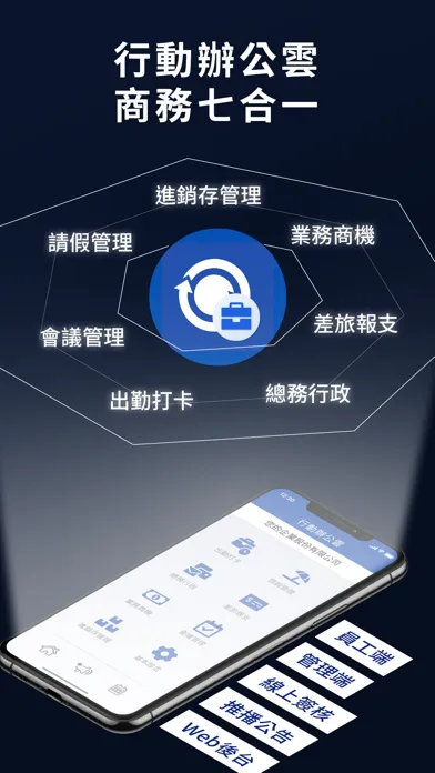 Tangkapan layar 行動辦公雲