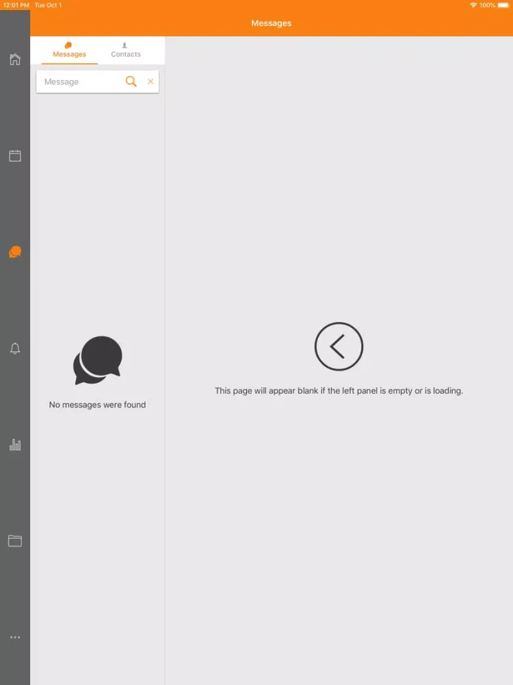 Tangkapan layar كلية العراق الجامعة iPad 