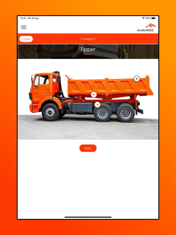Zrzuty ekranu ArcelorMittal EU Steel Advisor iPad 