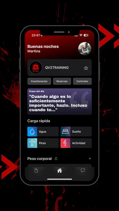 Capturas de tela do QV2TRAINING