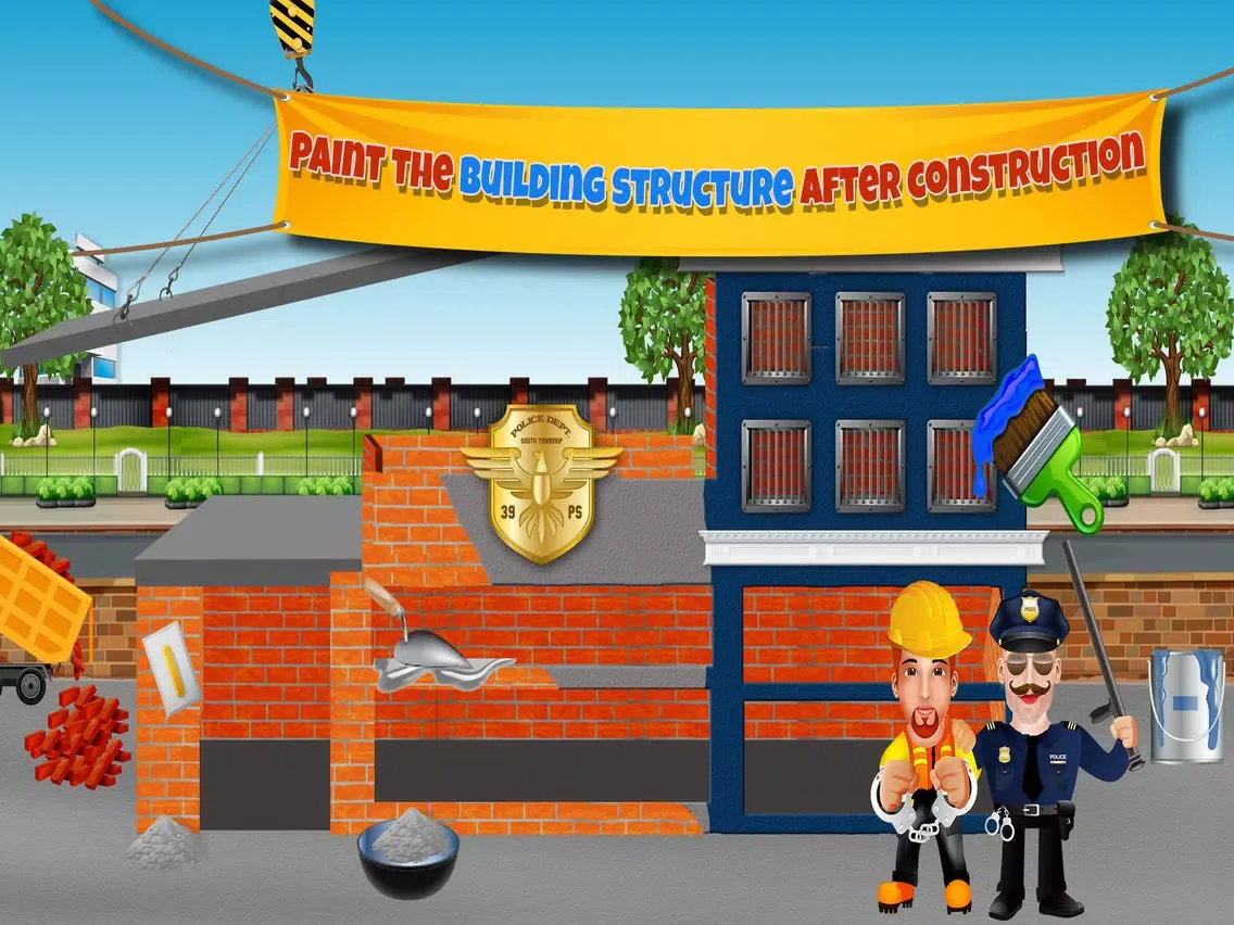 Capturas de tela do Build Police Station Building iPad 