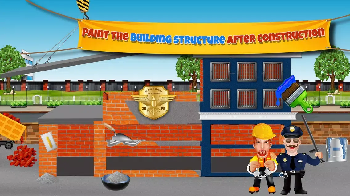 Capturas de tela do Build Police Station Building