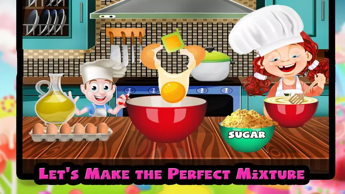 Zrzuty ekranu Rainbow Doll Cupcake Maker Sim