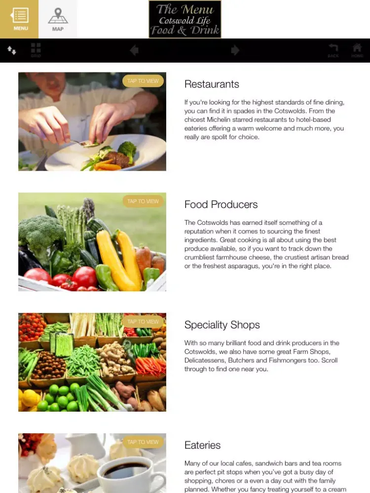 ภาพหน้าจอของ Cotswold Life Food and Drink - The Menu iPad 