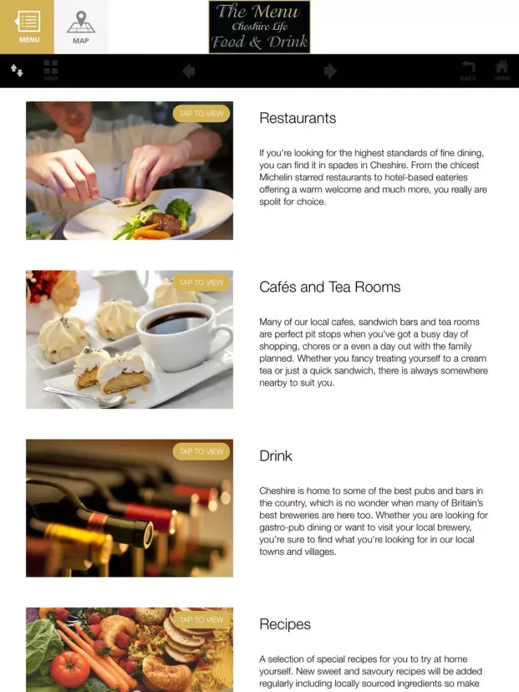 Capturas de pantalla de Cheshire Life Food and Drink - The Menu iPad 