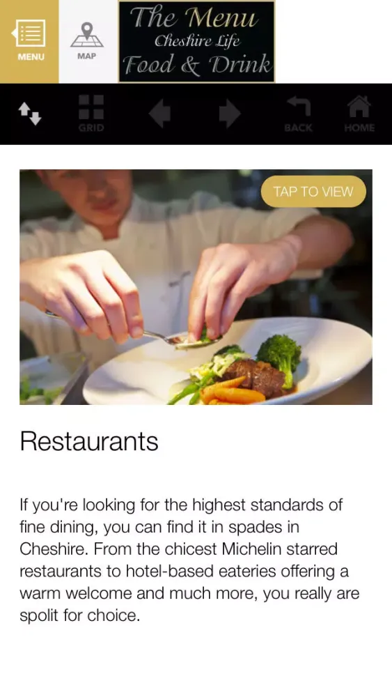 Capturas de pantalla de Cheshire Life Food and Drink - The Menu