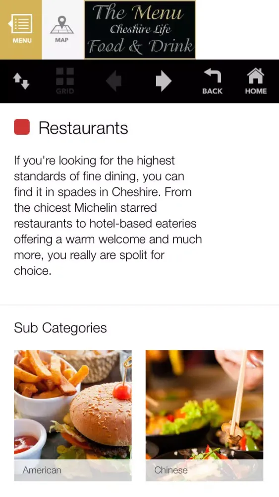 Capturas de pantalla de Cheshire Life Food and Drink - The Menu