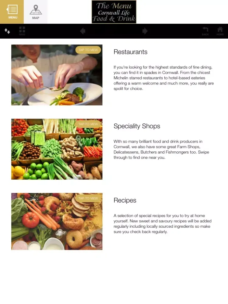 Captures d'écran de Cornwall Life Food and Drink - The Menu iPad 
