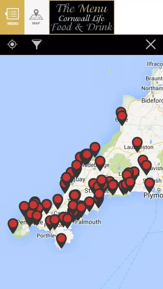 Captures d'écran de Cornwall Life Food and Drink - The Menu