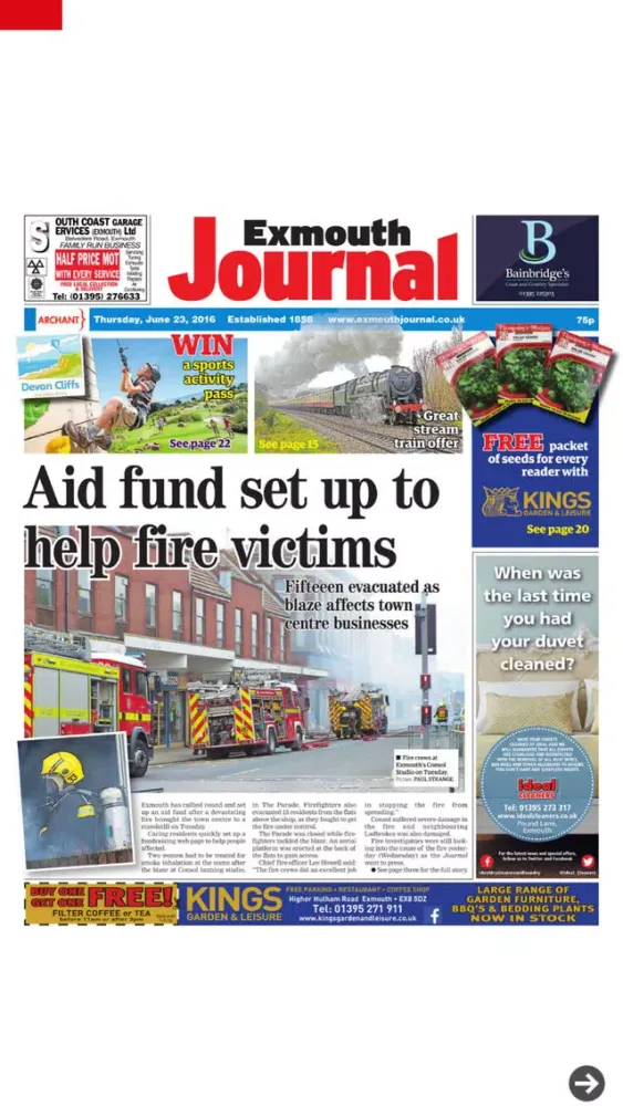 Captures d'écran de Exmouth Journal