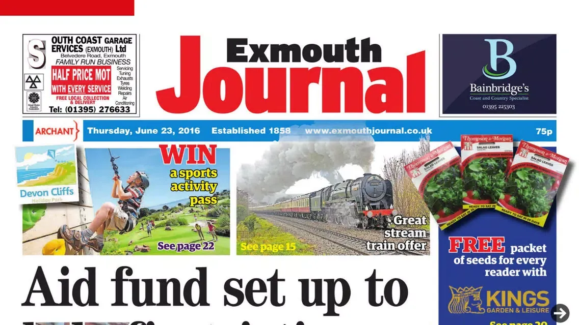 Captures d'écran de Exmouth Journal