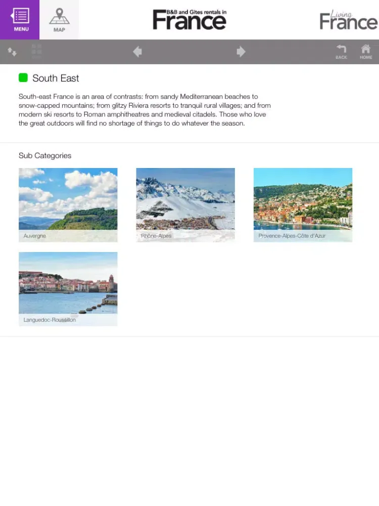 صور B&B and Gîtes Rentals in France iPad 