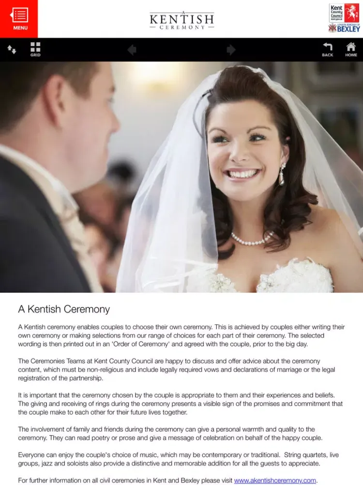 تصاویر A Kentish Ceremony - Wedding Venues in Kent iPad 