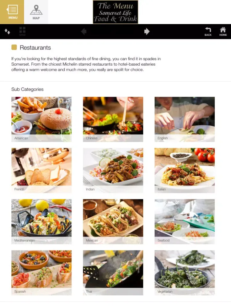 Somerset Life Food and Drink - The Menu iPad  Screenshots