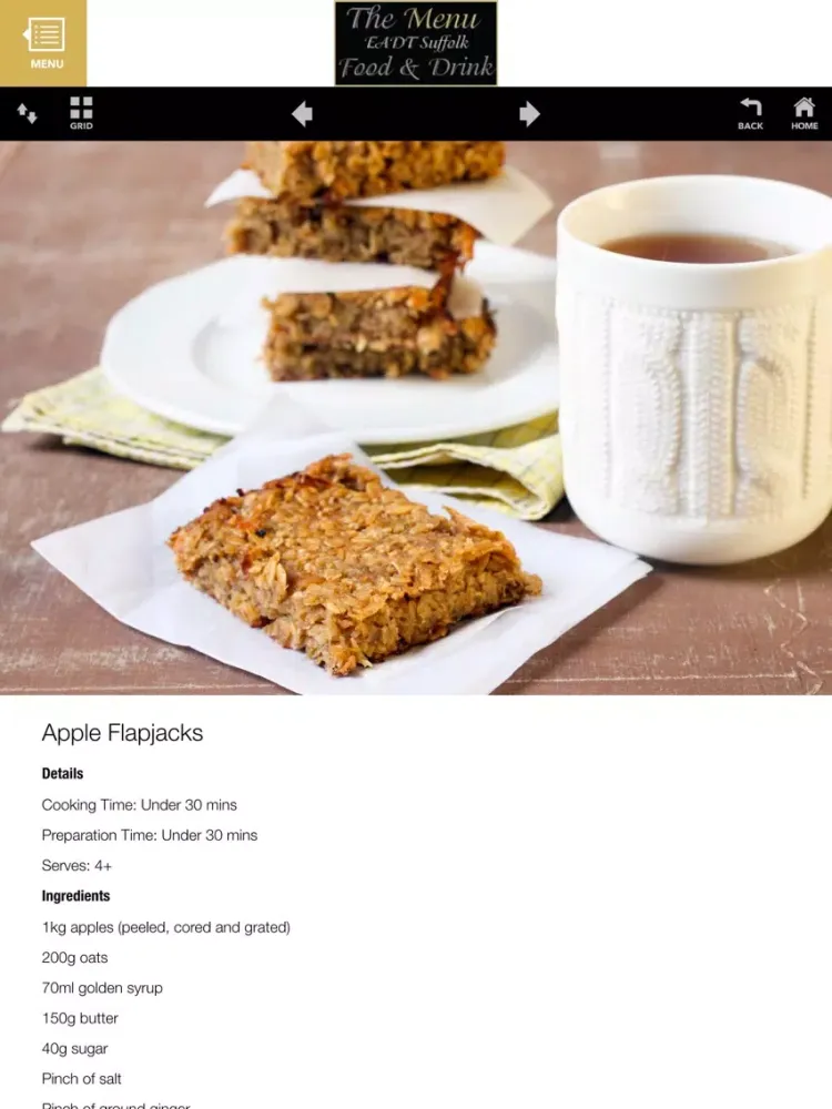 Captures d'écran de EADT Suffolk Food and Drink - The Menu iPad 