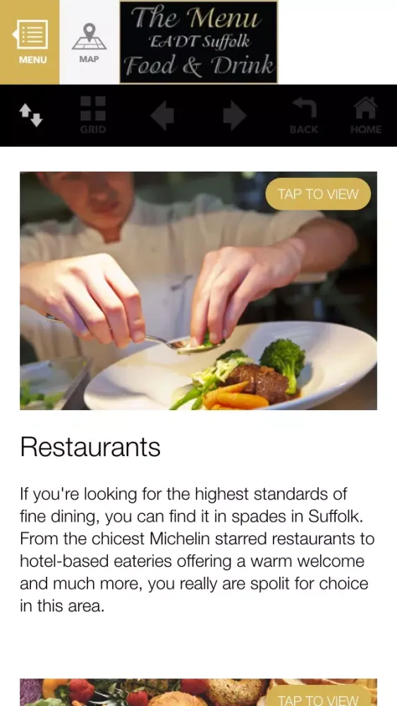 Captures d'écran de EADT Suffolk Food and Drink - The Menu