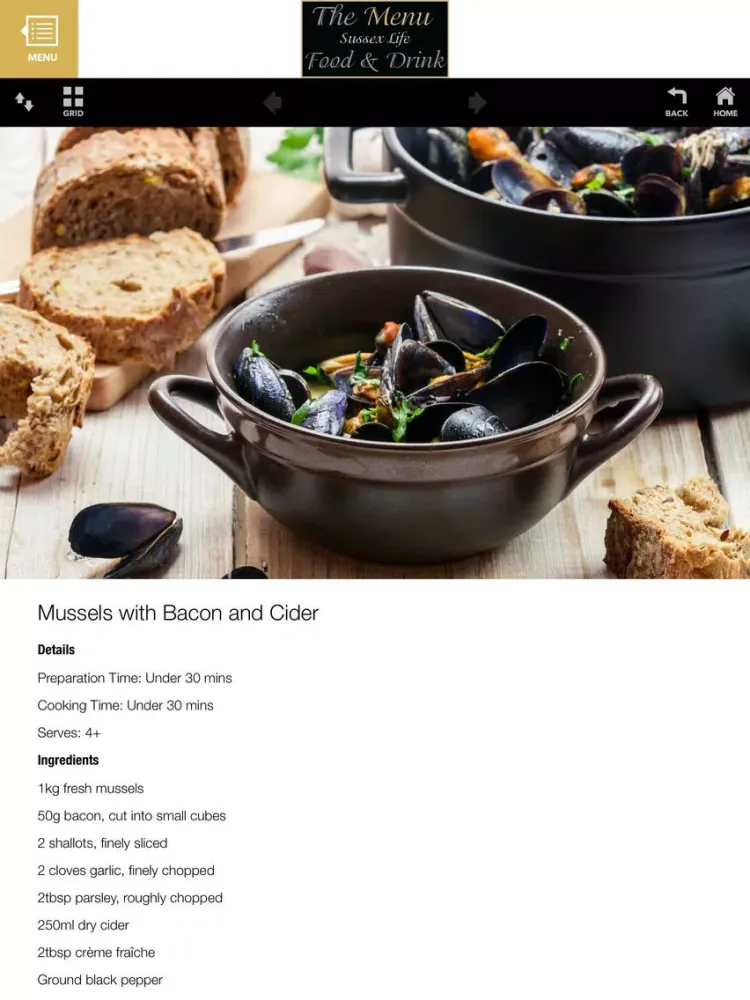 Sussex Life Food and Drink - The Menu iPad  سکرین شاٹس