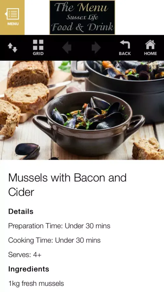 Sussex Life Food and Drink - The Menu سکرین شاٹس