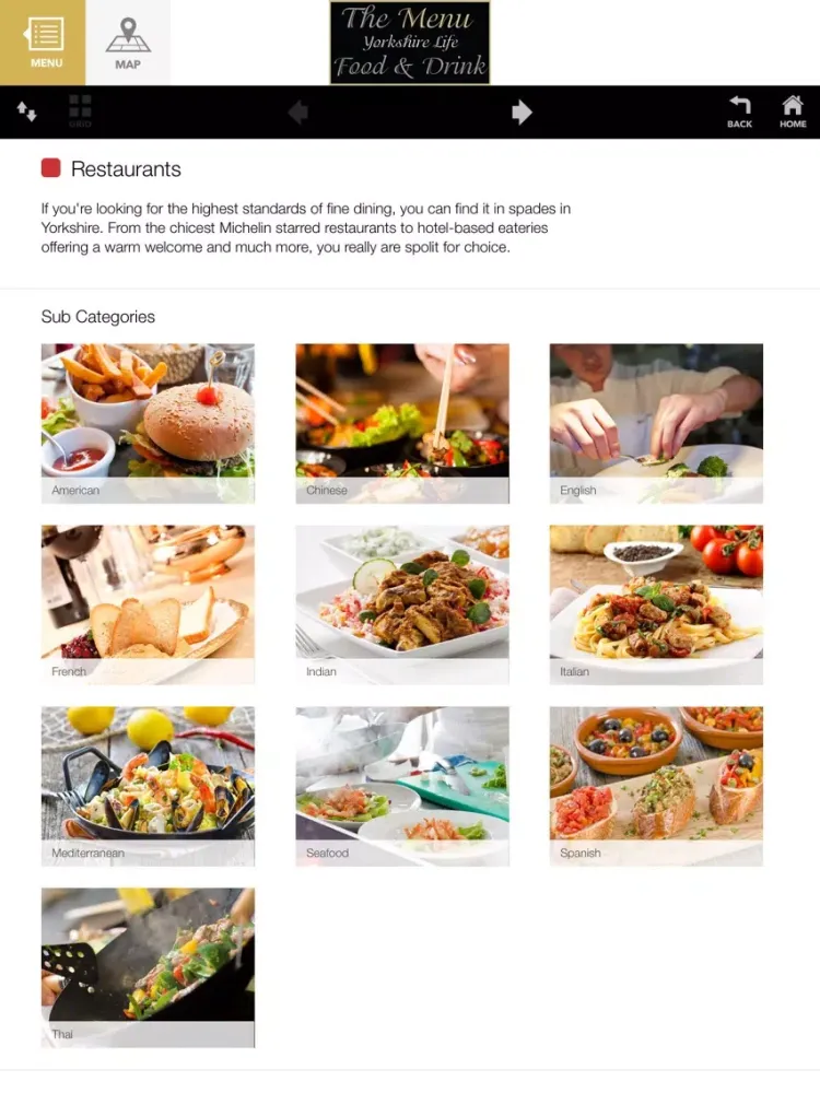 Yorkshire Food and Drink - The Menu iPad  Screenshots
