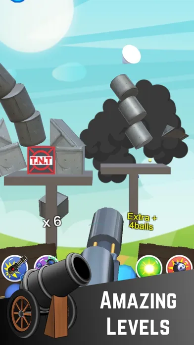 Ảnh chụp màn hình của Cannon Ball Strike- Knock Cans