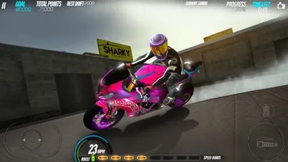 Tangkapan skrin Drift Bike Racing