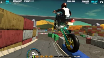 Tangkapan skrin Drift Bike Racing