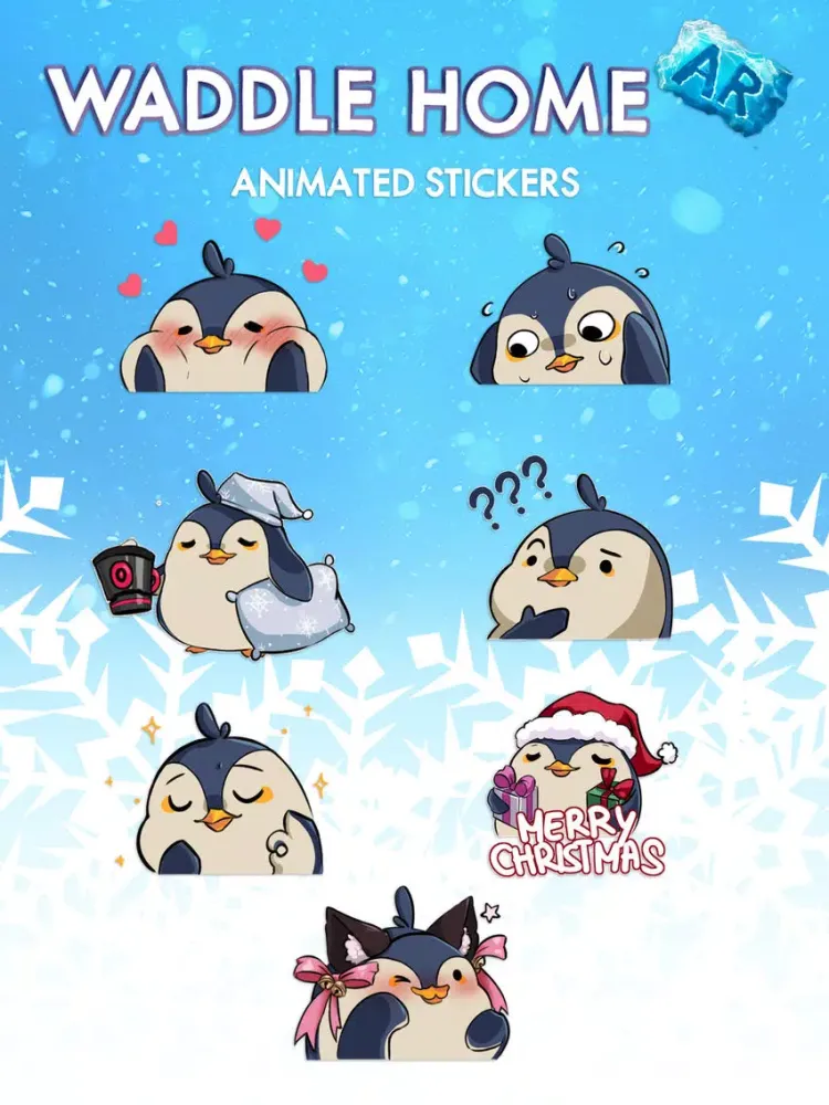 Waddle Home: Animated Stickers iPad  स्क्रीनशॉट